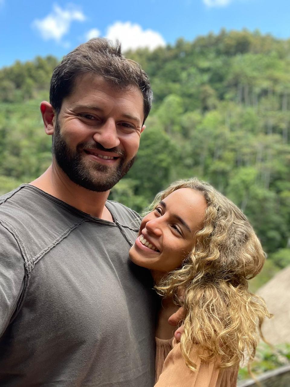 Leidy with her partner Remi
